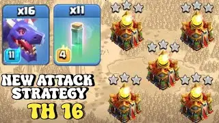 TH 16 NEW ATTACK STRATEGY! Dragon With Invisible Spell | CLASH OF CLANS