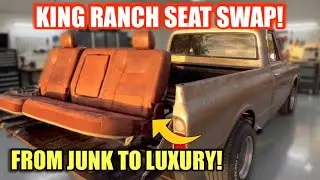 I Put King Ranch Seats in my Bare Metal &lsquo;72 C10!!!