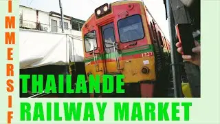 🤩[BANGKOK] INCROYABLE March&eacute; de train Meaklong  2022 - EXP&Eacute;RIENCE IMMERSIVE 🤩