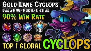 Supreme 1 Cyclops!! 90% Win Rate Cyclops - Top 1 Global Cyclops Build 2021 - Mobile Legends