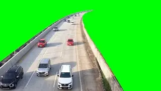 Road Traffic Transport Green Screen Background HD Footage
