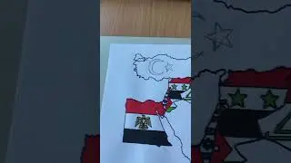 Drawing TURKEY (T&uuml;rkiye) how to draw Turkey #flag #map #shorts #turkey #t&uuml;rkiye