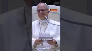 Pope Leo jokes with reporters at first media audience