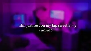 shh just rest on my lap sweetie.. - Gamer Boyfriend ASMR [Soft] [Keyboard sounds] [Sleep Aid]
