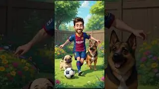 Messi and his Dogs #chill #dailylife #ias #barcelona #miami  #soccer #football #dog #fun #argentina