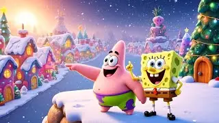 SpongeBob & Patrick Cause Snowy Candy Chaos ❄️😂 | Funny Minion Animation