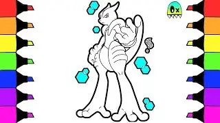 Coloring Pages Pokemon Mega Evolution Mewtwo X I Fun Colouring videos for kids