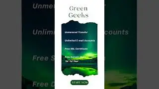 Create your website now with green geeks hosting