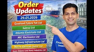 Big Order Updates 🚨 | Quadrant Future Tek, Subros, MIC Electronics, Swan Defence| Infra & Rail Stock