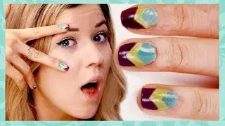 Chevron Nail Tutorial Preview Sponsored by Sally Hansen