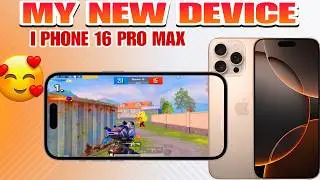 My New device 🥰 iPhone 16 Pro Max PUBG Mobile Test: TDM Gameplay & Max Graphics