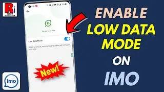 How to Enable Low Data Mode on Imo (New Update)