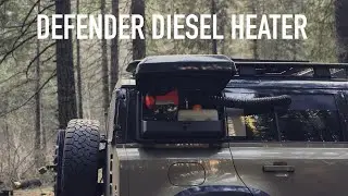 Stormy Overland Camping in a Land Rover Defender with Diesel Heater (Journey to the Aurora - Part 2)