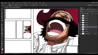 Roger finds the One Piece (Colored manga page)