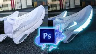 Photoshop Easy Tutorial | How to Create Glowing Lines on Portrait Image