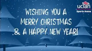 UCLan Sports Arena Christmas Card 2018