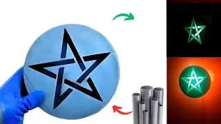 diy flag morocco /pvc pipe /wall lamp
