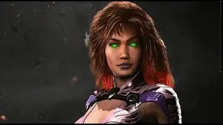 Injustice 2 Starfire intro/super move/outro