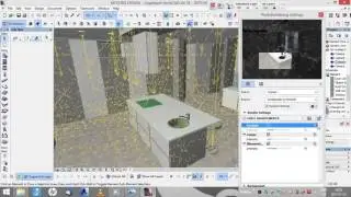 ArchiCAD to Artlantis Morden Kitchen Design