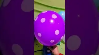 PURPLE POLKA DOT BALLOON INFLATION!!!