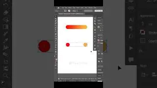 Perfect Gradient Bar in Illustrator 🔥#illustrator #adobe #tips #colorbar #shorts