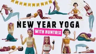 New Year Flow Yoga for Kids | KPop Demon Hunters | Yoga with Huntrix