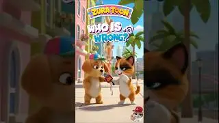 Funny Road Adventure 🐶🐱 | Kids 3D Animation #kids #cuteanimals #3danimation # #cartoon #DogAndCat
