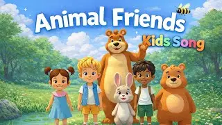 Animal Friends 🐶🐱🦁 | Fun Kids Song About Friendship | Cartoon Animal Song