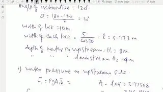 Механика жидкости: - (Полное давление и центр давления ворот шлюза) - 64.