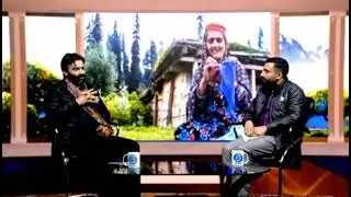 Dr.Nasib Ali talking about Gojri language and Culture at Doordarshan Jammu 