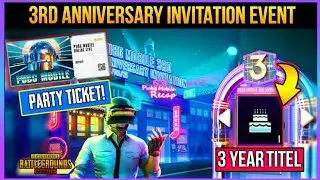 3rd Anniversary Invitation New Event In Pubg Mobile | Can We Get 3 Years Together Title In PubgM? |