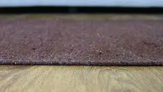 Hand Woven Cotton & Polyester 5'x8' Area Rug Solid Brown