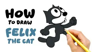 How To Draw Felix The Cat &ndash; Easy & Fun Drawing for Kids