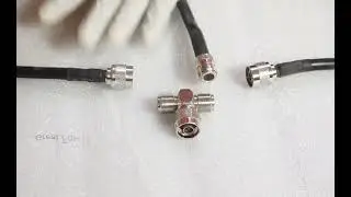 N Type Male to Dual Female Adapter T Type Splitter Coupler for Indoor Outdoor Antenna Coaxial Cable