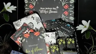Maniology Box of Gloom unboxing SPOILER. How to reverse stamping a negative space image tutorial
