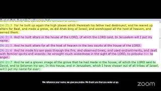 BIBLE STUDY: 2 Kings 21