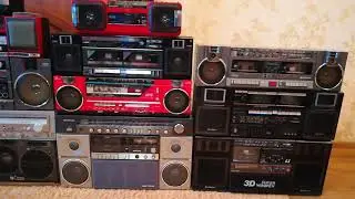 Моя коллекция винтажных магнитол.Boombox Kulture 2018
