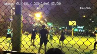 [Siwon focus] SJ ㅎㅎㅎㅎㅎ...playing basketball