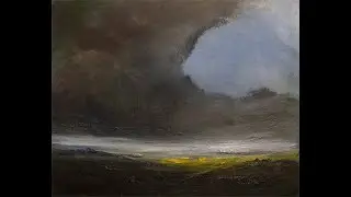 Jon Kidd painting a landscape in oils 🙂🎨