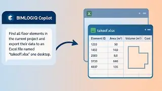 Automating Data Export to Excel and Importing Back into Revit Using AI with BIMLOGIQ Copilot