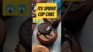 Spider Cupcake Tutorial | #halloweenHallowe #baking #cakedecorating