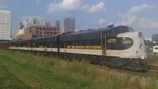 NS 956 @ CP Spring with A-B-B-A F9 & F7s, meets NS 322 8/24/15