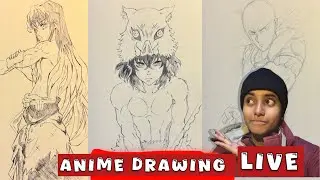 Drawing Muichiro, Saitama & Inosuke the lord🥴