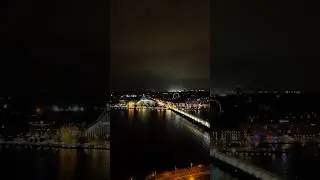 Riga at night, where golden lights trace centuries of stories along the Daugava. 🌃✨#Riga #Latvia