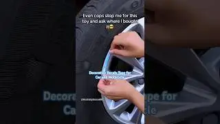 3D Reflective Car and motorcycle Wheel Rim Stickers 😍💯 #shorts #caraccessories #sticker #bike