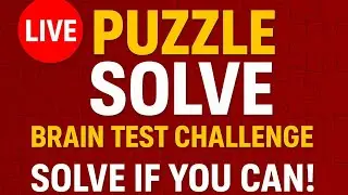 🧠 LIVE Math Puzzle Challenge | Test Your Brain Power 💕 Can You Solve This? 🔥