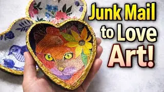 I turned Junk Mail into Love Art! A Valentine Project