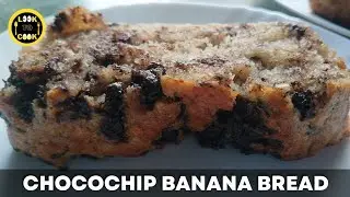Moist Chocolate Chip Banana Bread Recipe | Chocochip Banana Bread | Bread Recipe