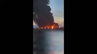 HUGE Drone Strike On Sevastopol -- Oil Storage at Kozacha Bay