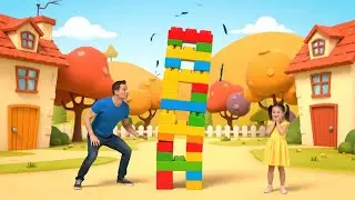 Roblox Tiny Builder Built a Wobbly Tower | Nursery Rhymes for Kids & Baby Songs